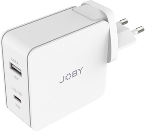 Зарядное устройство JOBY JB01806-BWW, USB/USB-C, белый