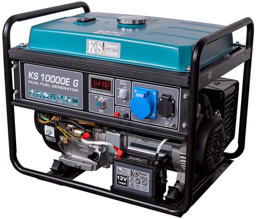 Generaator neljataktiline bensiinimootor Könner & Söhnen KS10000EG, 7500 W