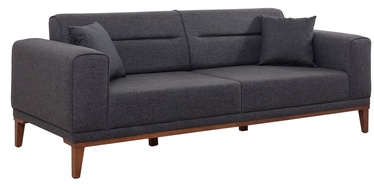 Диван-кровать Hanah Home Liones Tepsili 3-Seat, антрацитовый, 94 x 223 x 82 см