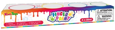 Краска пальчиковые Kids Toys Finger Paint, 25 мл, синий/красный/желтый, 4 шт.