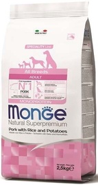 Sausā suņu barība Monge Speciality Pork - Rice - Potatoes, rīsi/cūkgaļa/kartupeļi, 12 kg