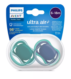 Соска Philips Avent Ultra Air, от 6 месяцев, многоцветный, 2 шт.