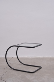 Kafijas galdiņš Kalune Design Layer, melna, 60 cm x 40 cm x 46 cm