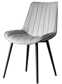 Ēdamistabas krēsls Kalune Design Venus 107BCK1166, matēts, melna/pelēka, 45 cm x 51 cm x 90 cm, 2 gab.
