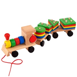 Развивающая игра Geometric Building Block Car 7459