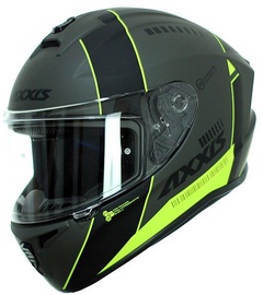 Мотоциклетный шлем Axxis Draken MP4 C3, XL, черный/желтый