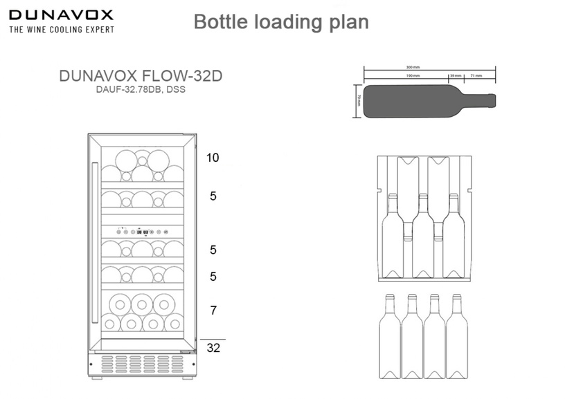 Холодильник винный Dunavox DAUF-32.78DB