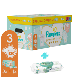Autiņbiksītes Pampers Premium Care, 3 izmērs, 6 - 10 kg, 120 gab.