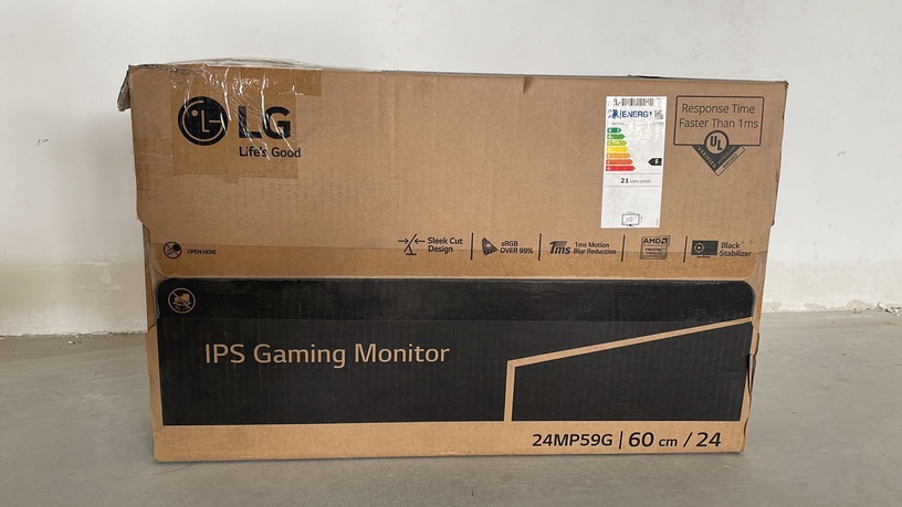 Monitors LG 24MP59G-P GAMING, melna, 23.8" (bojāts iepakojums)/01