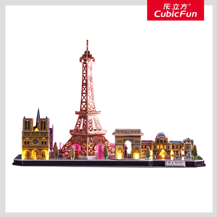 3D puzle Cubicfun City Line Paris