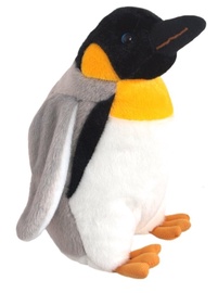 Mīkstā rotaļlieta Beppe Emperor Penguin, balta/melna/pelēka, 25 cm