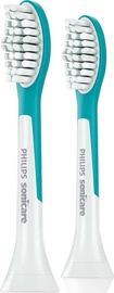 Dantų šepetėlio galvutė Philips Sonicare HX6042/33, balta/žalia, 2 vnt.