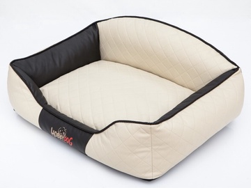Кровать для животных Hobbydog Elite XL ELIBCZ4, белый/черный/бежевый, XL