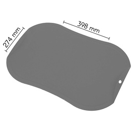 Lõikelaud Zyle ZY141CBKG, hall, 398 mm x 274 mm