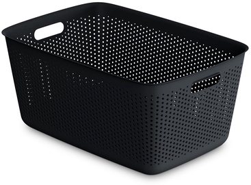 Hoiukorv, esemete hoidmiseks Orplast OpenStore, 45 l, must, 58 x 39.5 x 26.5 cm