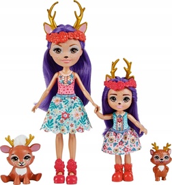 Lelle Mattel Enchantimals Danessa & Danetta Deer Sisters Dolls 811919, 15 cm