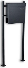 Postkast Bituxx B2M 3069, grafiit, 50 cm x 13 cm x 120 cm