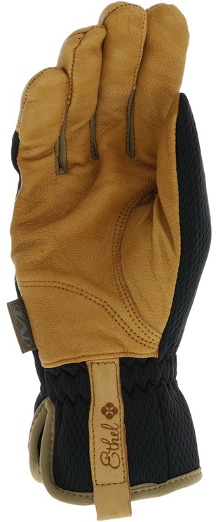 Рабочие перчатки перчатки Mechanix Wear Ethel Garden Leather Utility, натуральная кожа, коричневый/черный, S, 2 шт.