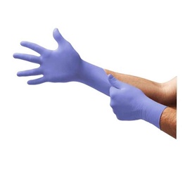 Перчатки прорезиненные Ansell Microflex, нитрил, синий, L, 100 шт.