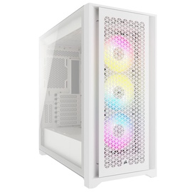 Корпус компьютера Corsair iCUE 5000D RGB Airflow, прозрачный/белый