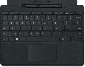 Klaviatuur Microsoft 8X8-00007 for Surface Pro 8 / Pro X + Pen Bundle EN, must, juhtmeta