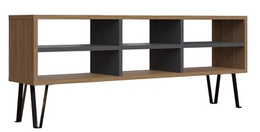 TV galds Kalune Design Judd, ozola/antracīta, 25 cm x 120 cm x 46.6 cm