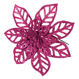 Елочное украшение 100941, розовый, 16 см, пластик