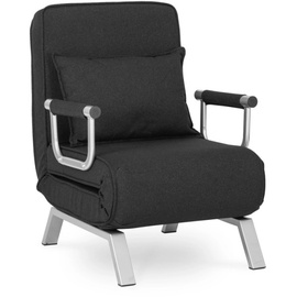 Tugitool Bart, must, 72 cm x 63 cm x 83 cm