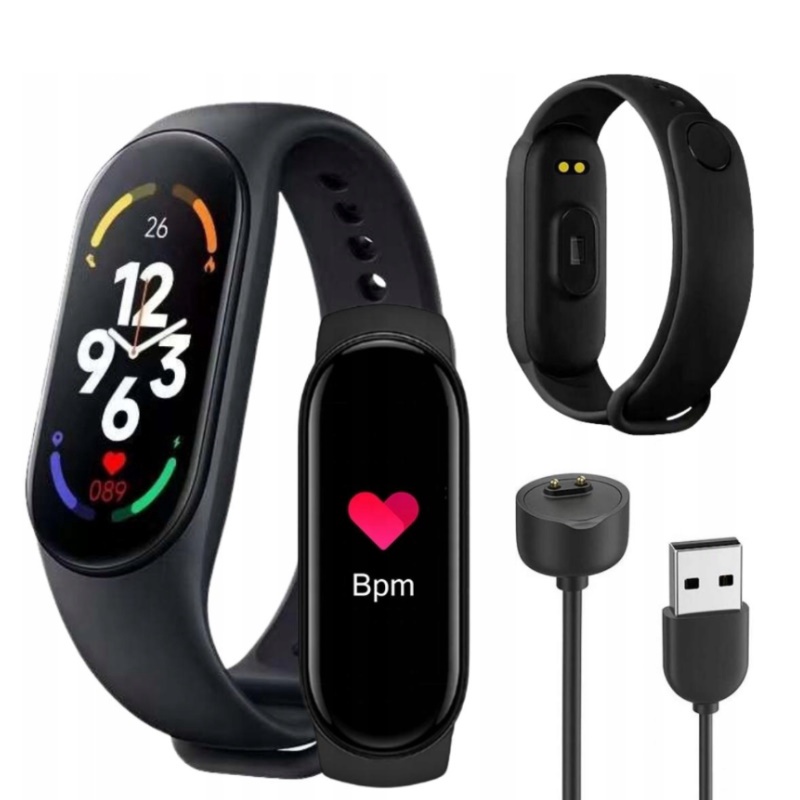 iWear SM7 nutikas käevõru 0,96'' TFT - Fitness Tracker IP67 koos pulsi ja vererõhuga / Sotsiaalne / Unesinine