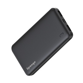 Nešiojamas įkroviklis (Power bank) Sponge, 10000 mAh, juoda