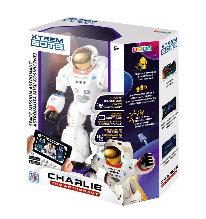 Игрушечный робот Tm Toys Robot Charlie Astronaut, английский