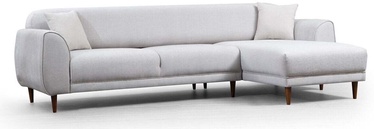 Trīsvietīgs stūra dīvāns Hanah Home Image, bēša, labais, 169 x 287 cm x 85 cm