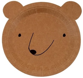 Ühekordne taldrik Meri Meri Bear, Ø 178 mm, 12 tk