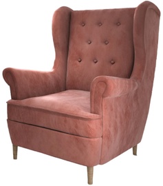 Fotelis Aros 1F Kronos 29, rožinis, 90 cm x 85 cm x 103 cm