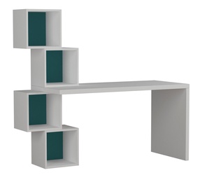 Стол Kalune Design Balance, белый/бирюзовый
