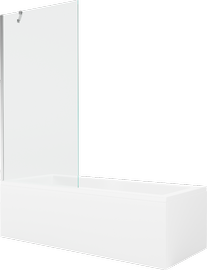 Ванна, со стеной со стенкой, угловые Mexen Cubik, 150 см x 70 см x 40 см, прямоугольник