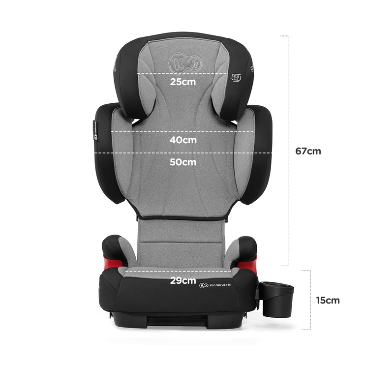 Автомобильное сиденье KinderKraft Unity Isofix 20, черный/серый, 15 - 36 кг