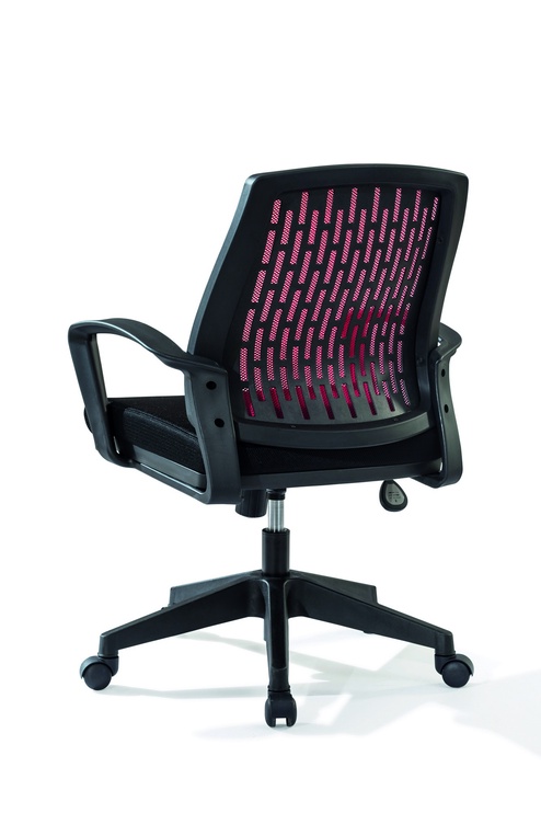 Офисный стул Kalune Design Comfort, 63 x 63 x 95 см, черный/красный