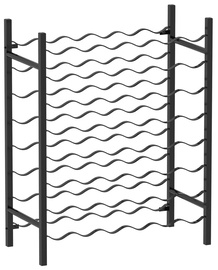Pudeliriiul VLX Wine Rack 289563, must, 650 mm x 300 mm x 800 mm