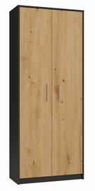 Skapis Oliv 2D, ozola/antracīta, 35 cm x 74 cm x 180 cm