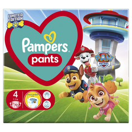 Подгузники Pampers Pants Paw Patrol, 4 размер, 9 - 15 кг, 72 шт.