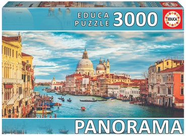 Dėlionė Educa Borras Grand Canal Venice - Panorama 19053, 144 cm x 68 cm