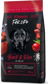 Сухой корм для собак Fitmin For Life Beef & Rice, говядина/рис, 12 кг