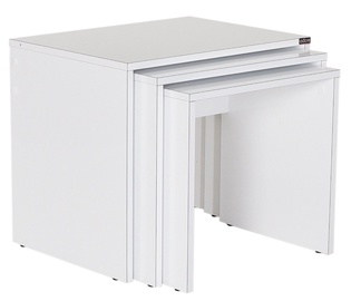 Журнальный столик Kalune Design SHP-103-PP-1, белый, 36 см x 45 см x 42 см
