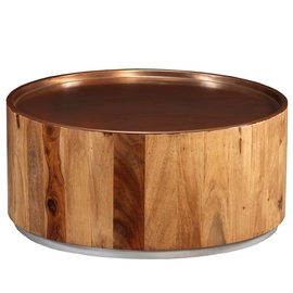 Kohvilaud VLX Solid Sheesham Wood 244925, pruun, 680 mm x 680 mm x 300 mm