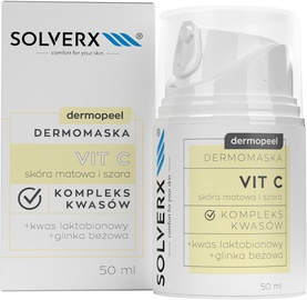 Sejas krēms sievietēm Solverx Dermopeel Dermomaska Vit C, 50 ml