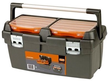 Instrumentu kaste Bahco Plastic Tool Box, 600 mm x 305 mm x 295 mm, 37 l, oranža/pelēka