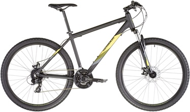 Велосипед горный Serious Rockville, 27.5 ″, 20" (50 cm) рама, черный/желтый