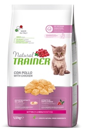 Kuiv kassitoit Natural Trainer Kitten Fresh Chicken, 1.5 kg