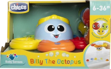 Vonios žaislų rinkinys Chicco Billy The Octopus, įvairių spalvų, 5 vnt.